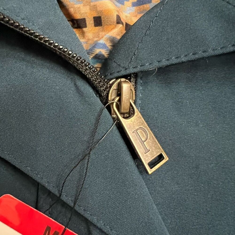 PENDLETON Women’s Jacket Medium Blue Lined Ribbed… - image 6